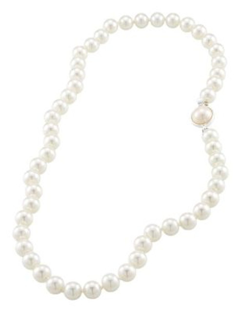 Carolee Single 8mm Pearl Strand - WHITE