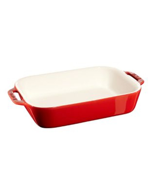 Staub Rectangular Ceramic Dish - CHERRY