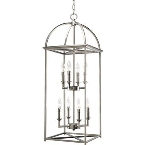 Piedmont Collection Burnished Silver 8-light Foyer Pendant
