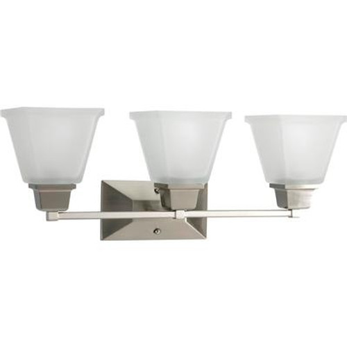 North Park Collection Brushed Nickel 3-light Wall Bracket