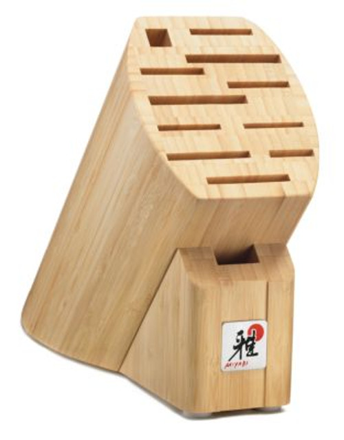Miyabi Light Bamboo Block 12 Slots - BROWN