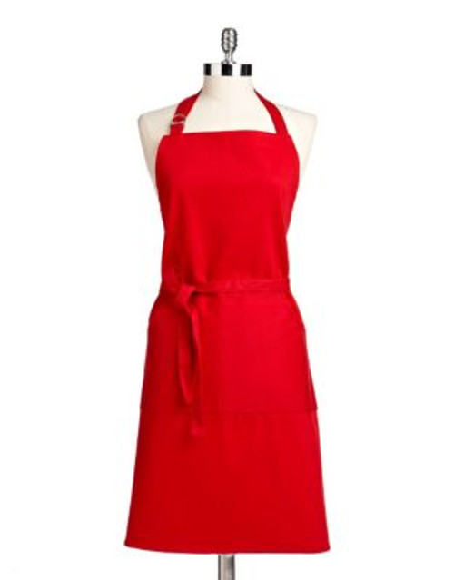 Distinctly Home Cotton Twill Apron - RED