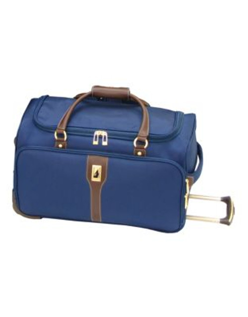 London Fog Westminster 21 Inch Wheeled Duffle - BLUE - 21