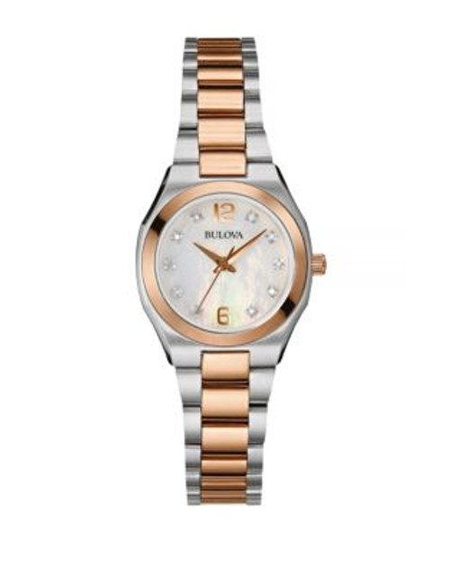 Bulova Womens Diamond Gallery Standard 98P143 - TWO TONE