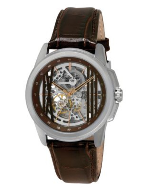 Kenneth Cole New York Mens Modern Automatic Watch - BROWN