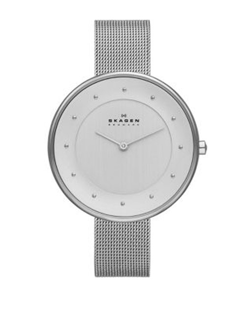 Skagen Denmark Klassic Silver mesh Glitter watch. - GREY