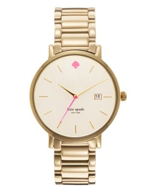 Kate Spade New York Large Gold Bracelet Gramercy Watch - GOLD