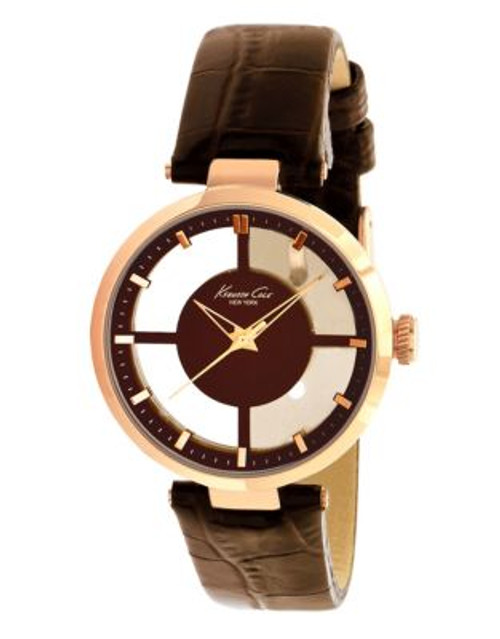 Kenneth Cole New York Transparency Watch - BROWN