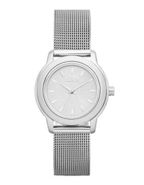 Dkny Stainless Steel Mesh Analog Watch - SILVER