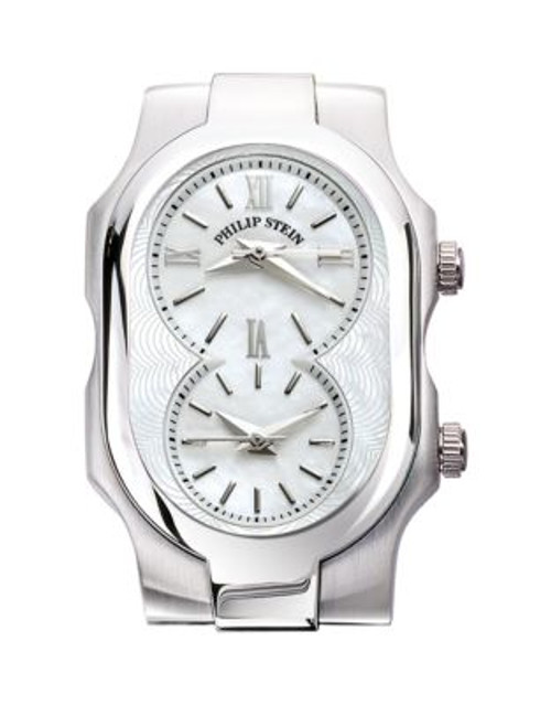 Philip Stein Small Signature Watch Head MOP Dial - SILVER