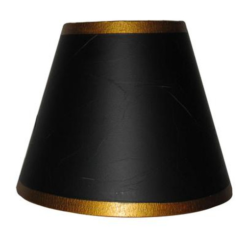 5.5 Inch Black Parchment Lamp Shade