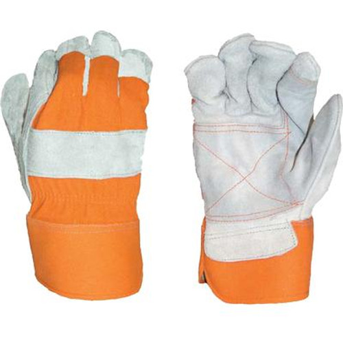 Double Leather Palm Gloves - Large