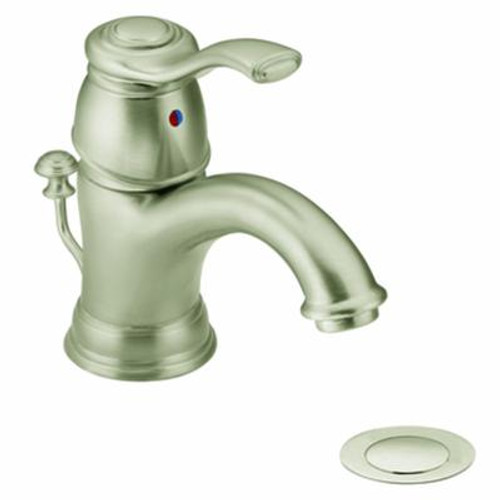 Kingsley 1 Handle Bathroom Faucet - Brushed Nickel Finish