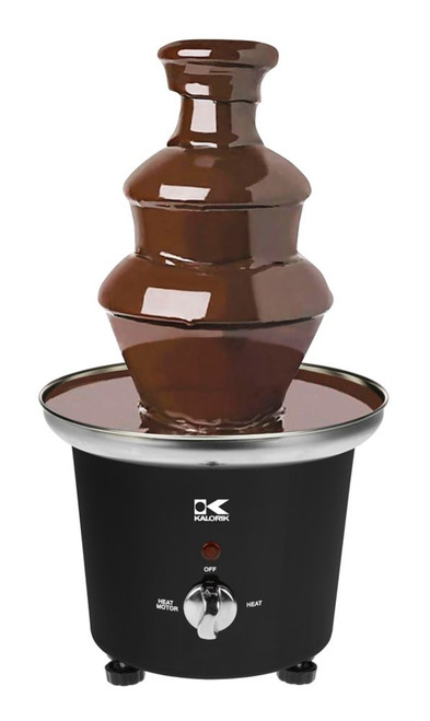 Black Cascading Chocolate Fondue Fountain