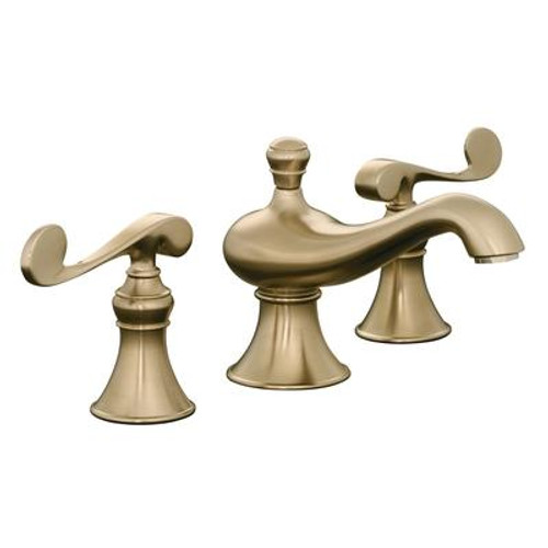 Revival Widespread Lavatory Faucet In Vibrant Brushed Bronze