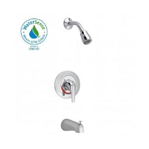 Colony Soft Bath and Shower Trim Kit with Flo-Wise Water Saving Showerhead in Polished Chrome