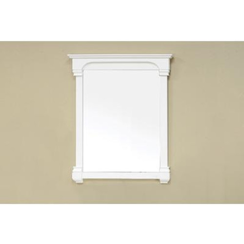 Supai 42 In. L X 36 In. W Solid Wood Frame Wall Mirror in Cream White