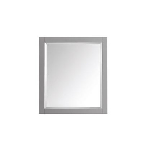 Transitional 28 In. Mirror in Chilled Gray