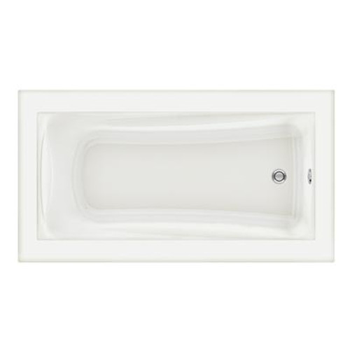 Green Tea 5-1/2 feet Acrylic Bathtub with Reversible Drain in White