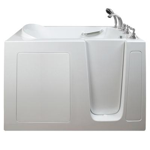 E-Series Dual Massage 51 Inch. X 26 Inch. Walk In Tub In White With Right Drain