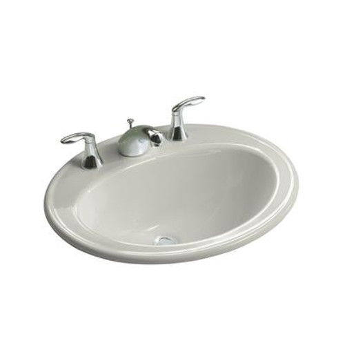 Pennington Self-Rimming Lavatory in Ice Grey