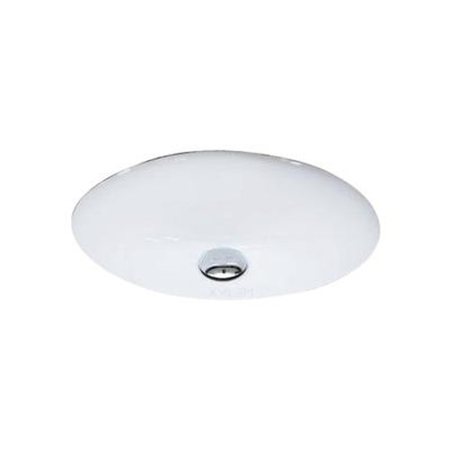 20 In. W X 15 In. D Oval Undermount Sink In White Color With Enamel Glaze Finish - Chrome