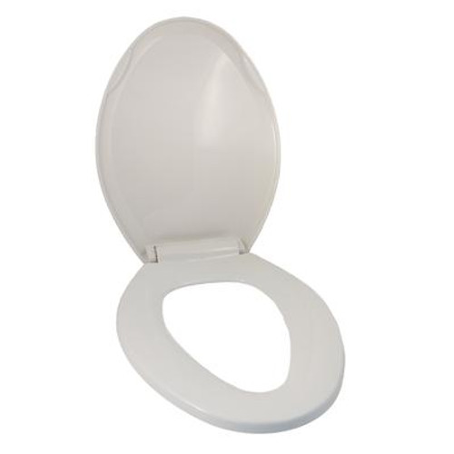 Universal Toilet Seat: Fits Elongated Bowl Toilets In White With Easy Remove Slow Close Hinges