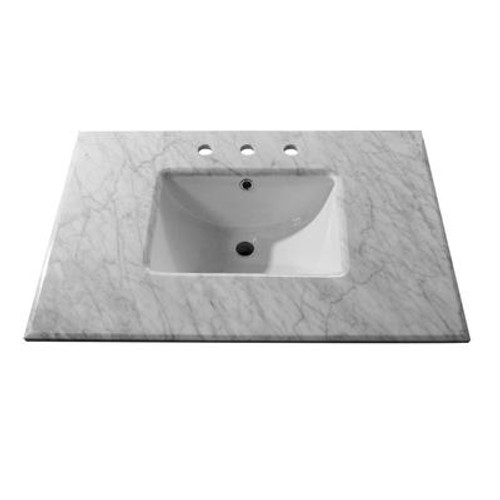 32 In. Single Sink Vanity in White Cabinet Only