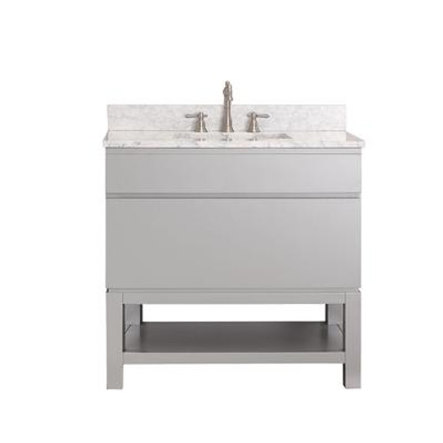 Tribeca 36 In. Vanity Cabinet Only in Chilled Gray