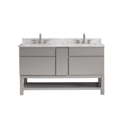 Tribeca 60 In. Vanity Cabinet Only in Chilled Gray