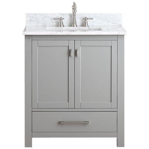 Modero 30 In. Vanity Cabinet Only in Chilled Gray