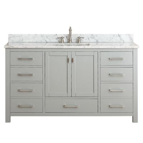 Modero 60 In. Vanity Cabinet Only in Chilled Gray