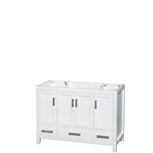 Sheffield 48 In. Vanity Cabinet Only in White