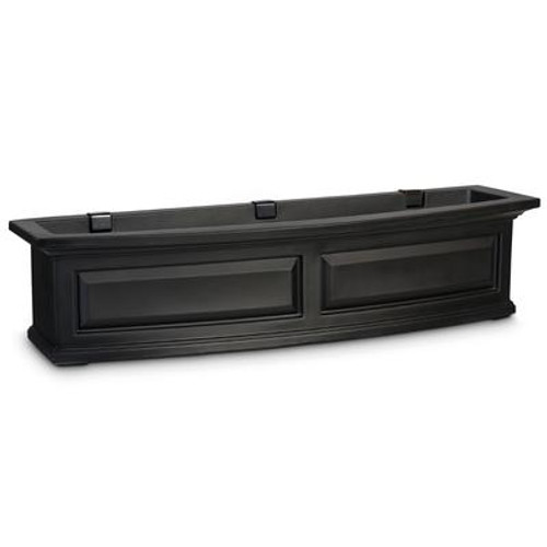 Nantucket 4 Feet Window Box Black