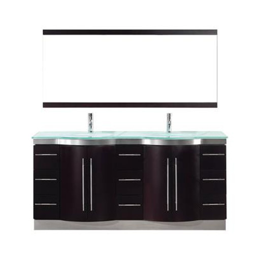 Dinara 72D Chai / Glass Ensemble with Mirror and Faucet