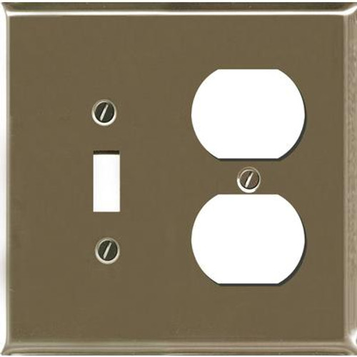 Traditional Brushed Nickel Toggle / Duplex