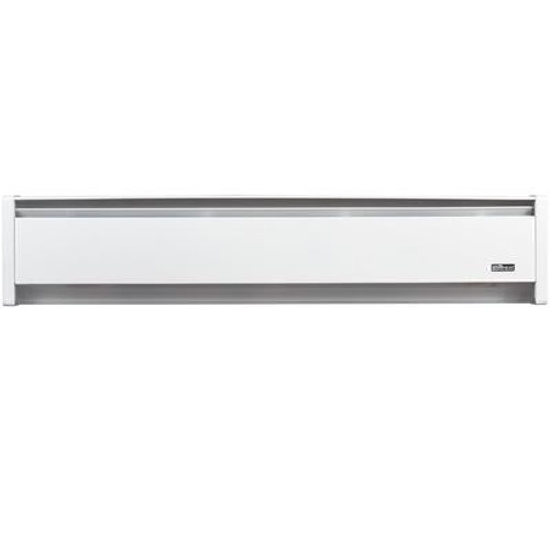 Electric Baseboard Heater SoftHeat Hydronic- 1250W/240V Left-end wire 71 Inch White