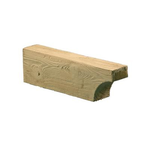 5-1/4 Inch x 5-1/4 Inch x 18 Inch Unfinished Wood Grain Texture Composite Corbel