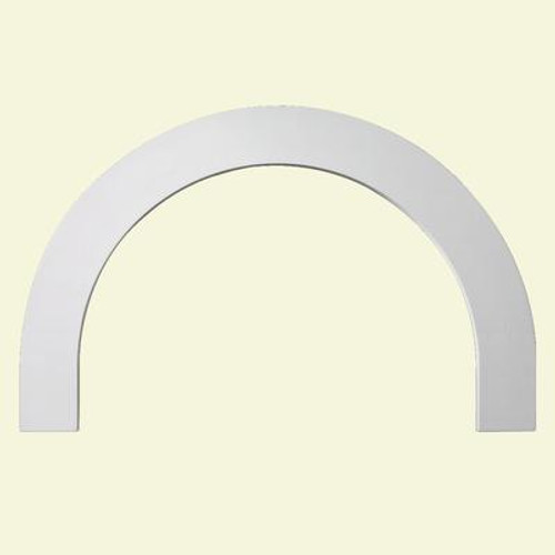 31-1/8 Inch x 19-9/16 Inch x 1 Inch Polyurethane Half Round Arch Trim Flat