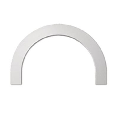 44-5/8 Inch x 26-5/16 Inch x 1 Inch Polyurethane Half Round Arch Trim Flat