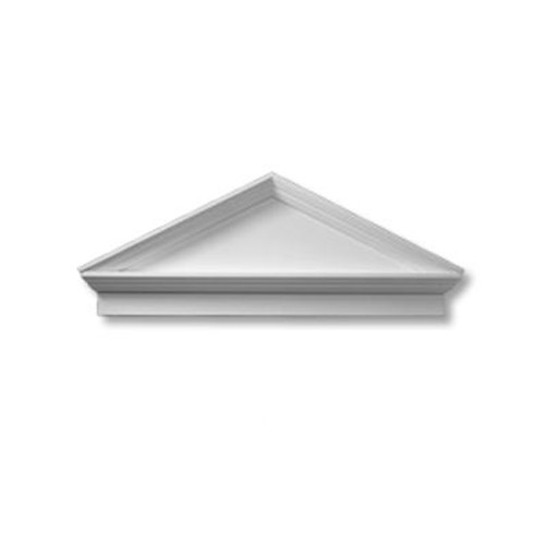 35 Inch x 6 Inch x 3 Inch Polyurethane Peaked Cap Pediment