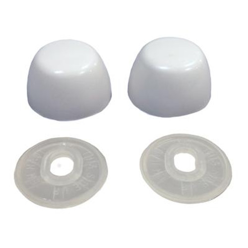 Contractor Pack : Toilet Bolt Cap Covers (10 Pairs Pack) White