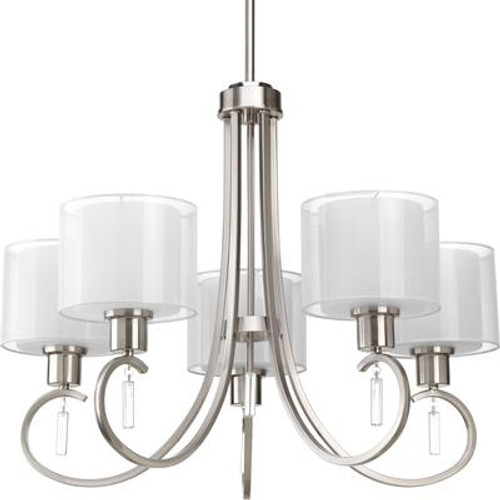 Invite Collection 5-light Brushed Nickel Chandelier