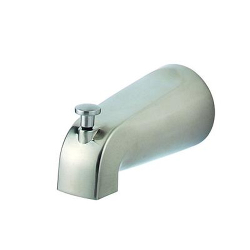 5 Inch Quick Connect Tub/Shower Diverter Spout in Brushed Nickel