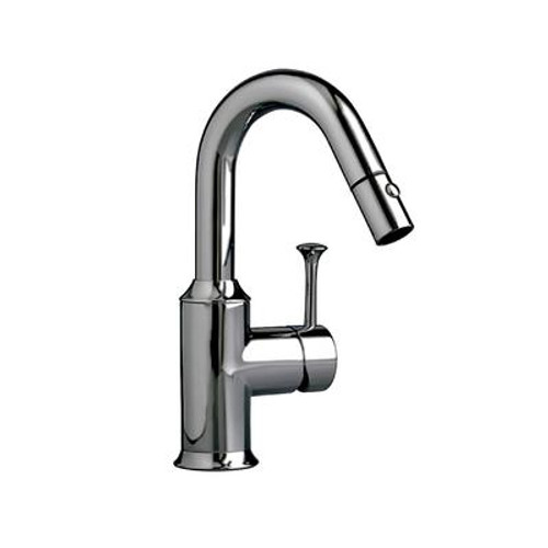Pekoe Single-Handle Pull-Down Sprayer Kitchen Faucet in Stainless Steel