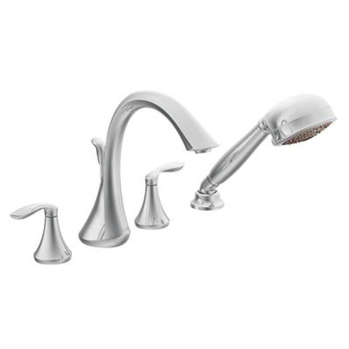 Eva Roman Tub Faucet Trim with Handshower (Trim Only) - Chrome Finish