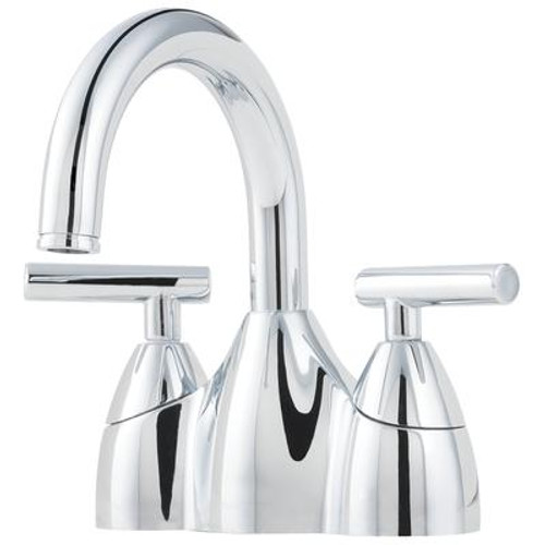 Contempra Lead Free 4 Inch High-Arc Centerset Lavatory Faucet in Polished Chrome