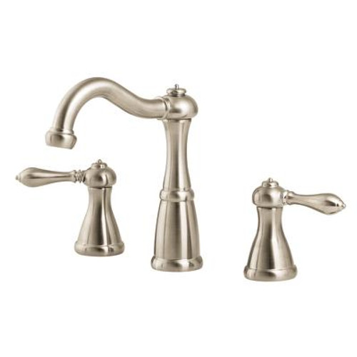 Marielle Lead Free 8 Inch Widespread Lavatory Faucet in Brushed Nickel