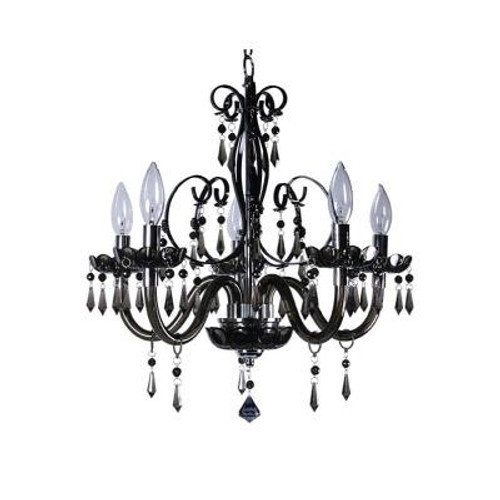 Bella 5L Black Chandelier