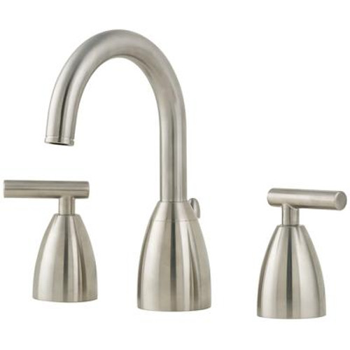 Contempra Lead Free 8 Inch Widespread Faucet in Brushed Nickel